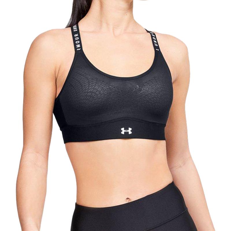 Under Armour Infinity Sports Bra - Medium Support Women Underwear Black 1351990-001