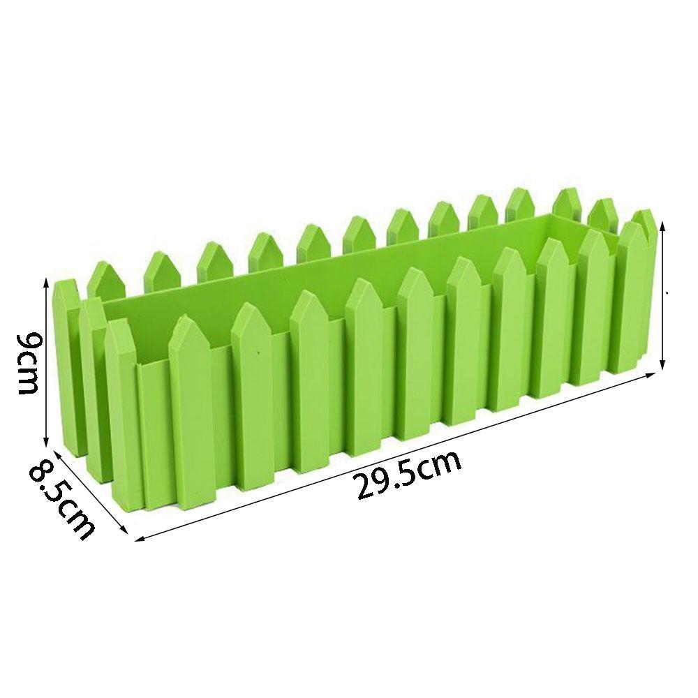 Rectangular Fence Flower Pots Seedling Seed Starter Trays Reusable Balcony Plant Seedling Pot Garden Accessories