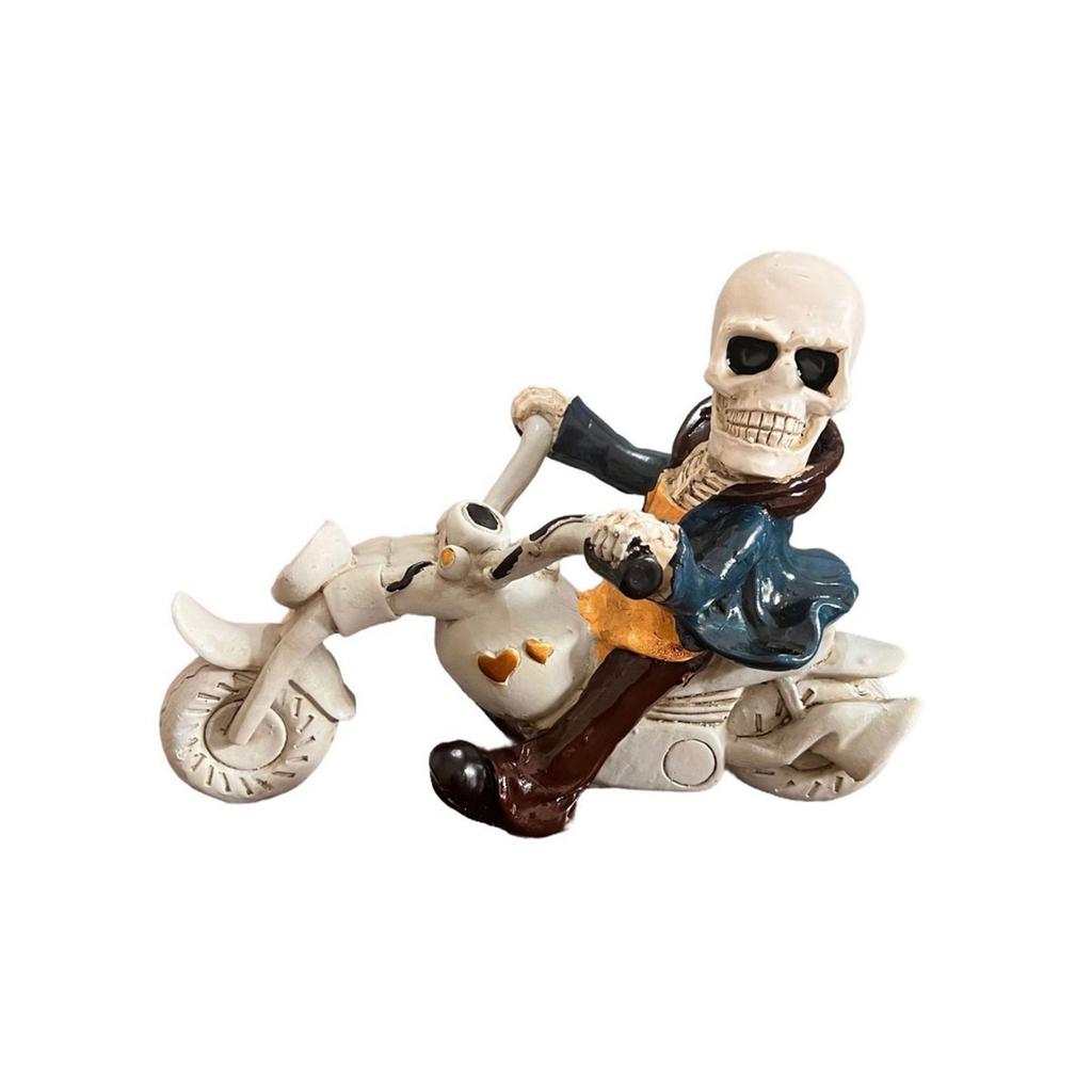 Halloween Creative Motorcycle Riders, Statues, Resin Home Furnishings, Courtyard Crafts