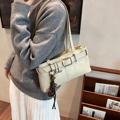 Premium Spice Girl Portable Tote Bag Women's 2025 Autumn and Winter New Niche Design Retro Versatile Commuter Shoulder Bag