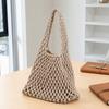Hand Braided Tote Bag Large Capacity Boho Handbag Women Summer Beach Tote Rope Braided