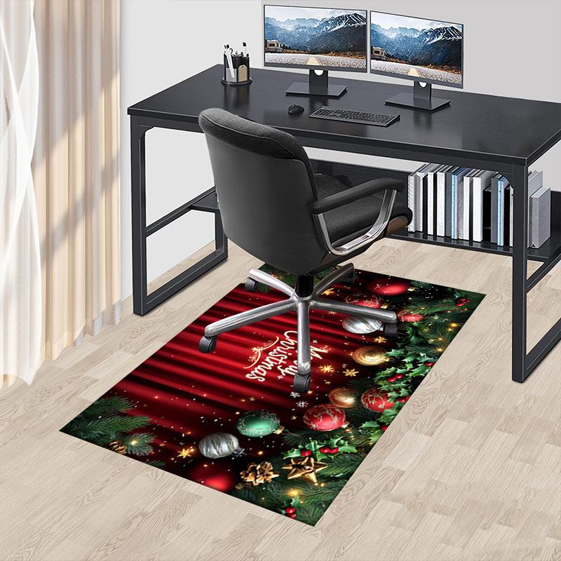 

Christmas Decorations Crystal Velvet chair mat Area Rug - Non-Slip, Floor Mat, Office Desk Chair Rugs, Bedroom Decor.Christmas Gift-1106006 60cm by 90cm