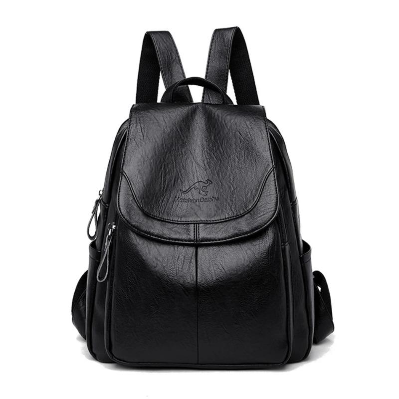 Weißer Frauenrucksack Weibliche Lederrucksäcke Damen Sac A Dos Schultaschen für Mädchen Große Kapazität Reiserucksack Rucksäcke