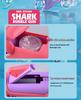 Cartoon Shark Electric Bubble Gun: Handheld, 24-Hole, Automatic Light-Up Bubble Blower for Kids