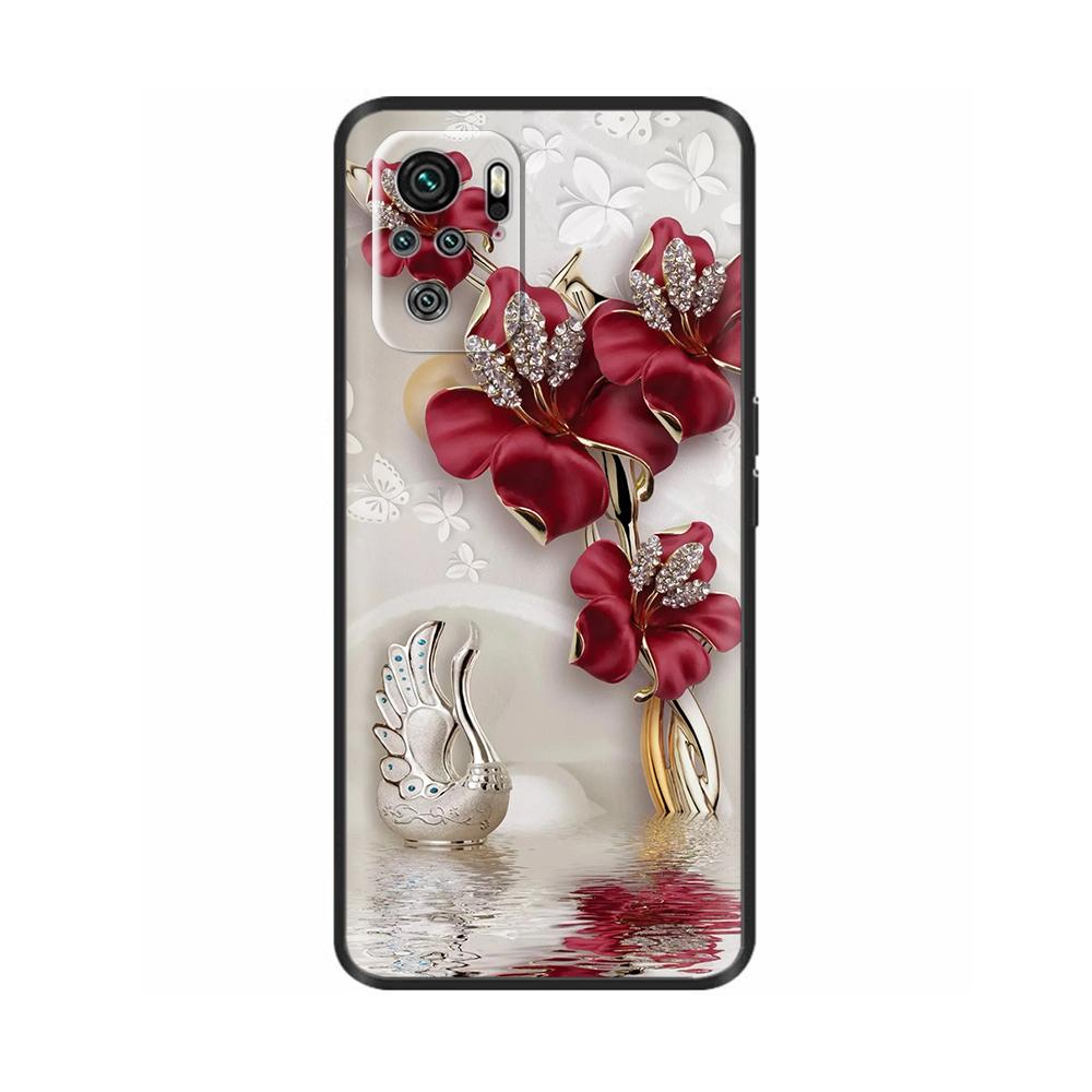 For Redmi Note 10 Case Note 10s Cute Soft TPU Protector Silicone Cover For Xiaomi Redmi Note 10 Pro Lightweight Shockproof Cases