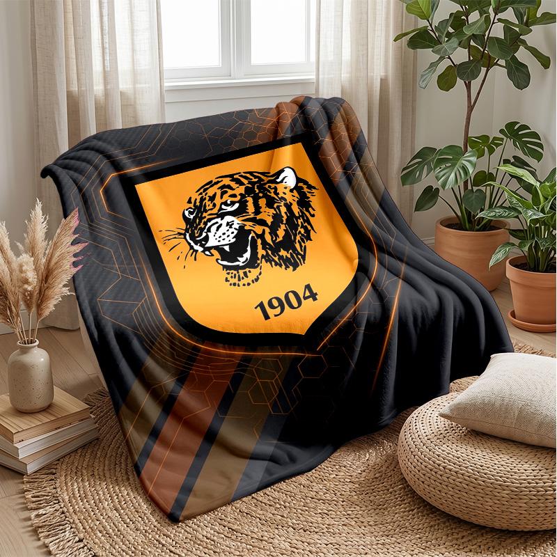 Coperta in Pile Flannel Hull FC Coperta Calda e Accogliente per Divano Letto Viaggio Uso in Tutte le Stagioni