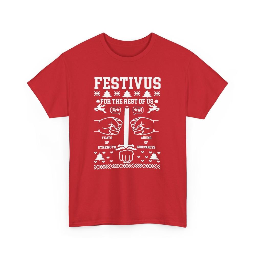 

Ugly Christmas T-Shirt Unisex Tshirt Tops Tee Festivus, Holiday Gift Funny Festivus Shirt XL