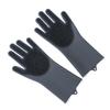 Black Silicone Dishwashing & Cleaning Gloves - Anti-Freeze, Heat-Resistant for Kitchen & Laundry Use