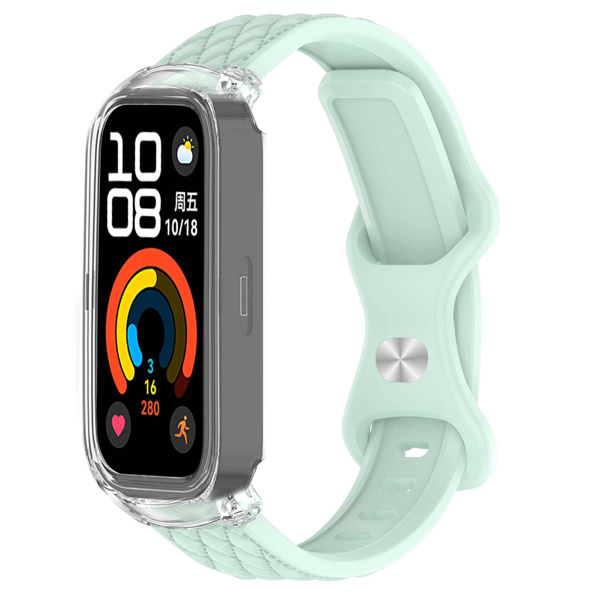 

Silicone Strap For Huawei Band 10/9/8 Accessories Sport bracelet pulseira correa+Transparent Case for Huawei Band 10 9 NFC/8 NFC For Huawei Band 8NFC