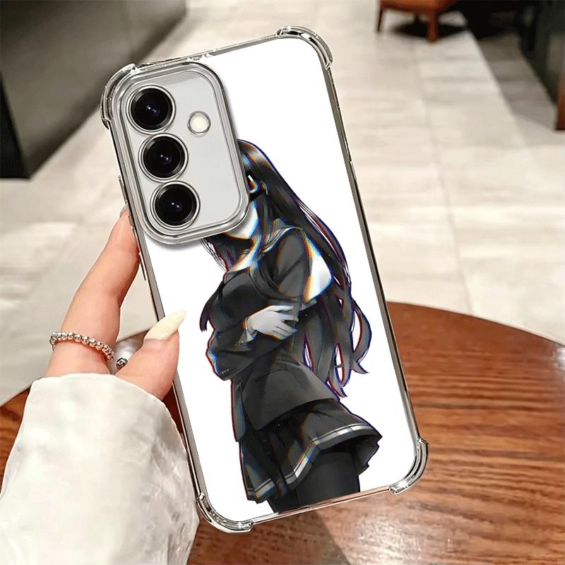 Sugoi Senpai Waifu Kawaii Anime Girl Soft Phone Case For Samsung A17 A27 A07 A37 A57 A16 A56 A15 A55 A14 A54 A13 A53 A26 A36 A25