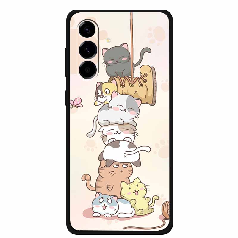 Custodia per Telefono per Samsung Galaxy S26 Custodia Nera in Silicone TPU Cover Posteriori per GalaxyS26 S 26 Custodia SamsungS26 Morbidi Paracolpi Protettivi