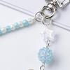 Cute Dolphin Pearls Pendant Keychain  Beaded Mobile Phone Chain Sweet Exquisite Backpack Decoration Accessories Gifts