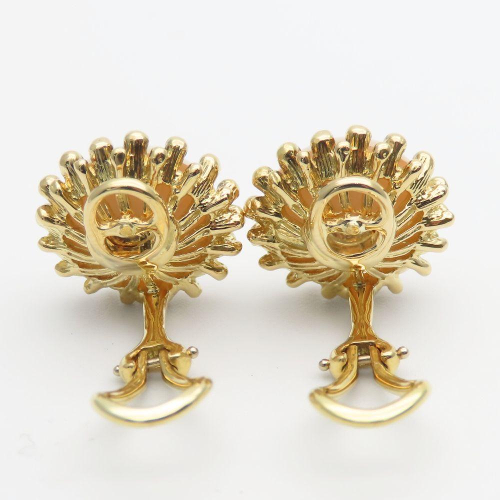 Used TIFFANY&Co. Earring K18 Yellow gold/Pearl 11g Gold Mave