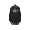 Fear of God Essentials Heavy Long-Sleeve Tee Black Men Tops 125BT242010F