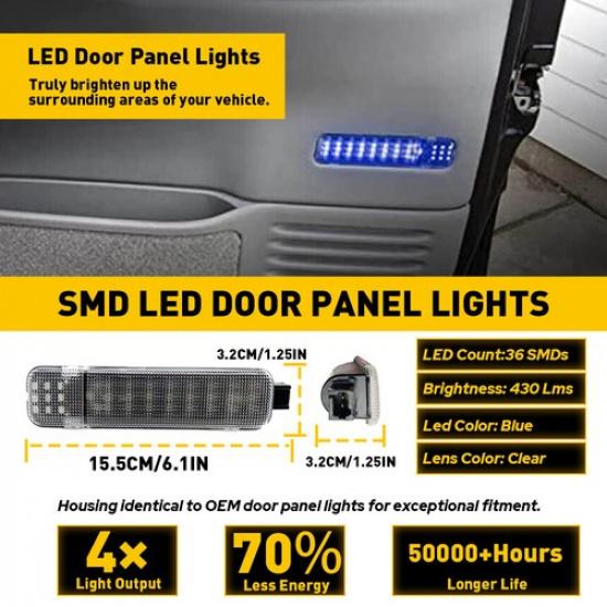 2X LED Door Courtesy Ide Light For Chevy Silverado Tahoe Suburban GMC Sierra