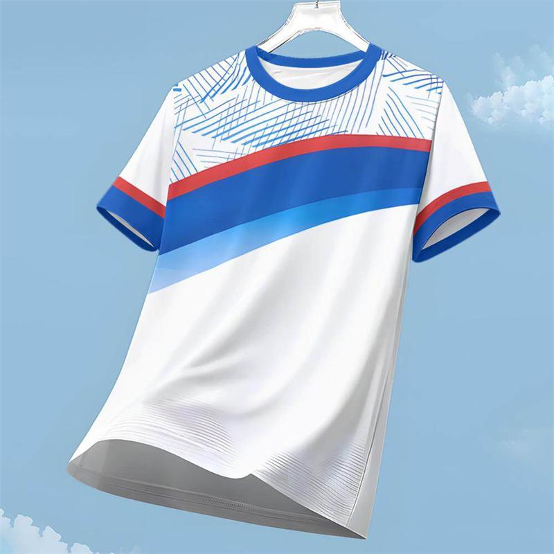 Men's Running T Shirt Outdoor Short Sleeve Cooling T-Shirt Quick-Dry Breathable Badminton Sprotswear Fitness Tops Men's Clothing