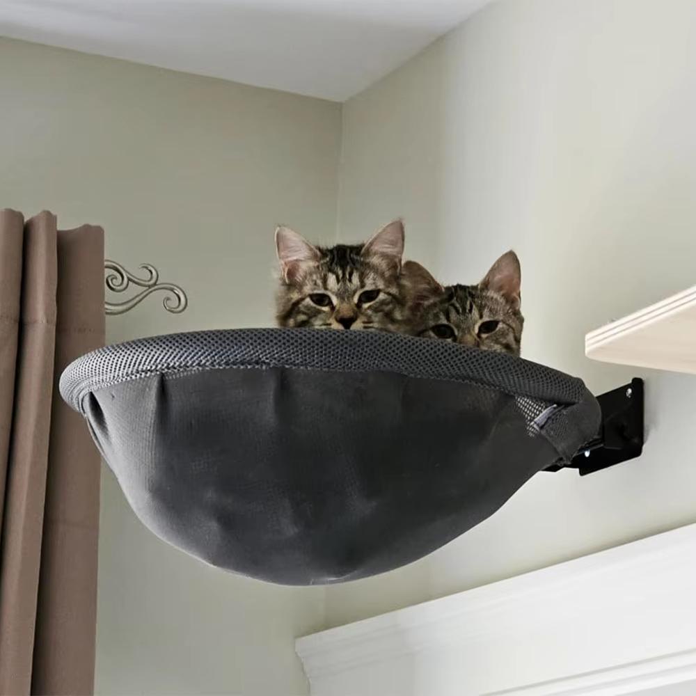 Wall Mounted Cat Hammock Foldable Cat Bed Kitten Walls Furniture for Cat Kitten Playing Lounging Climbing Pet Supplies