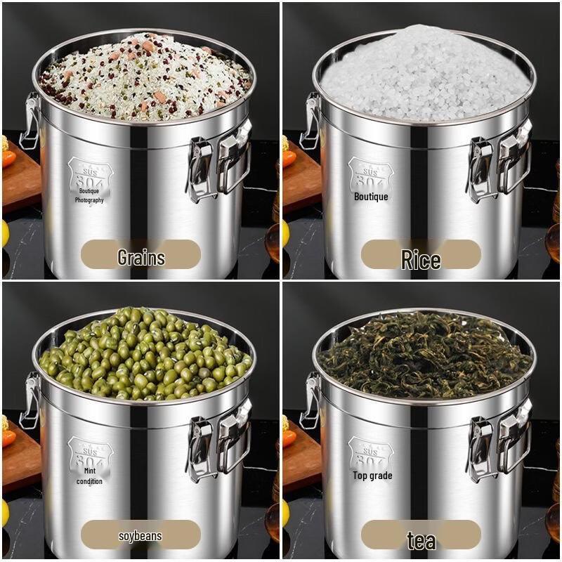 Qingye 98L 316 Stainless Steel Rice Storage Container