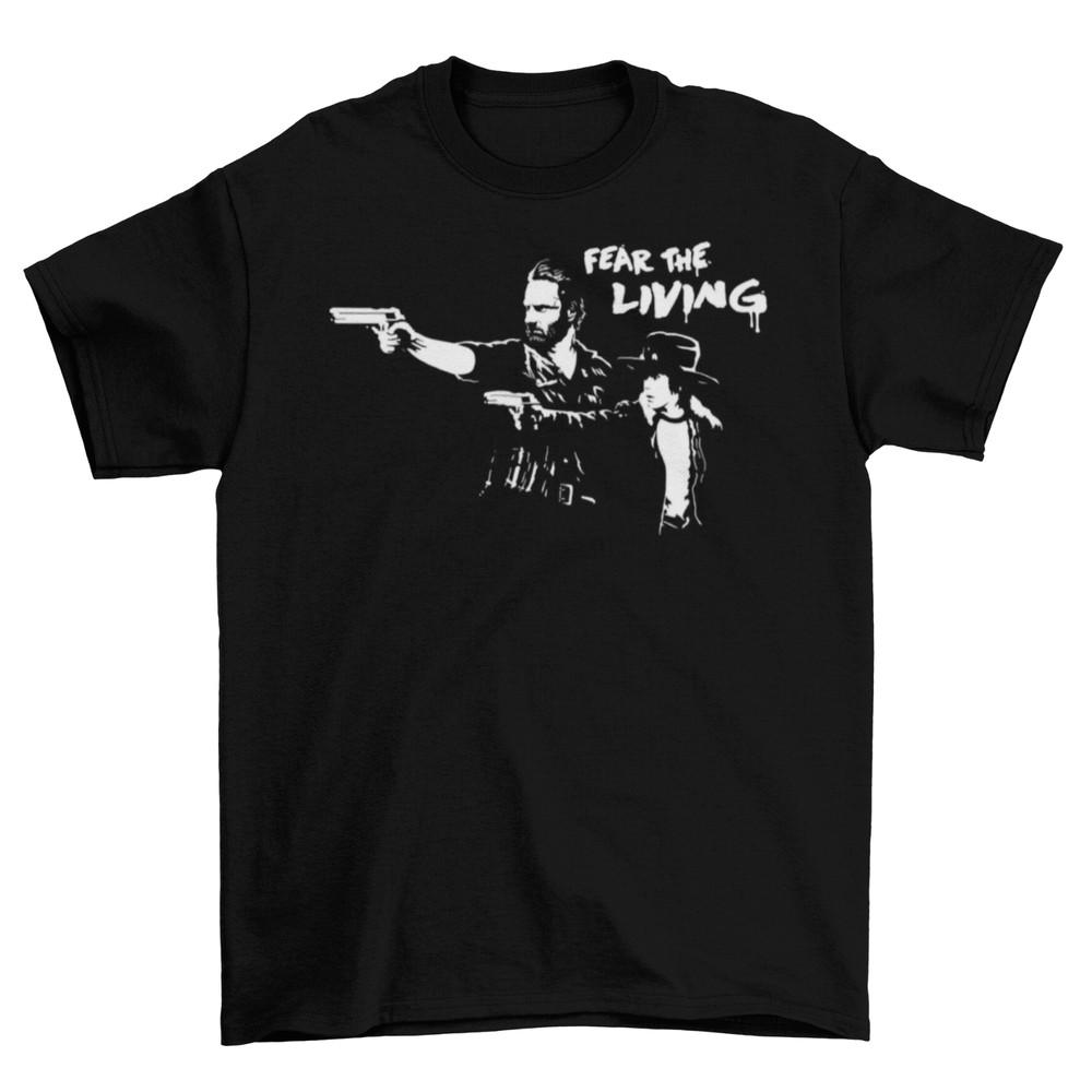 

Футболка The Walking Dead Fear The Living Унисекс Хлопок Взрослый Размеры Телеканал AMC Новая 3XL
