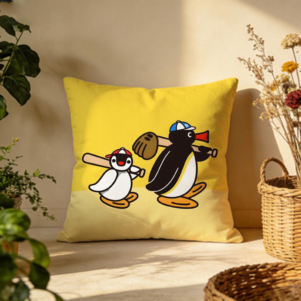 Hot PPinguable Cushion Cover Versatile DoubleSided Pillow Case Fit for Sofa Bed Car Daily Decor