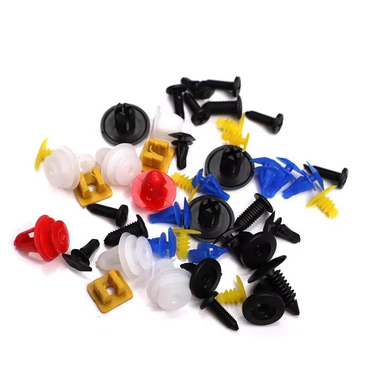 100PCS Mixed Auto Bumper Fastener Vehicle Clips Retainer Fastener Rivet Door Panel Fender Liner Universal Fit for toyota Honda