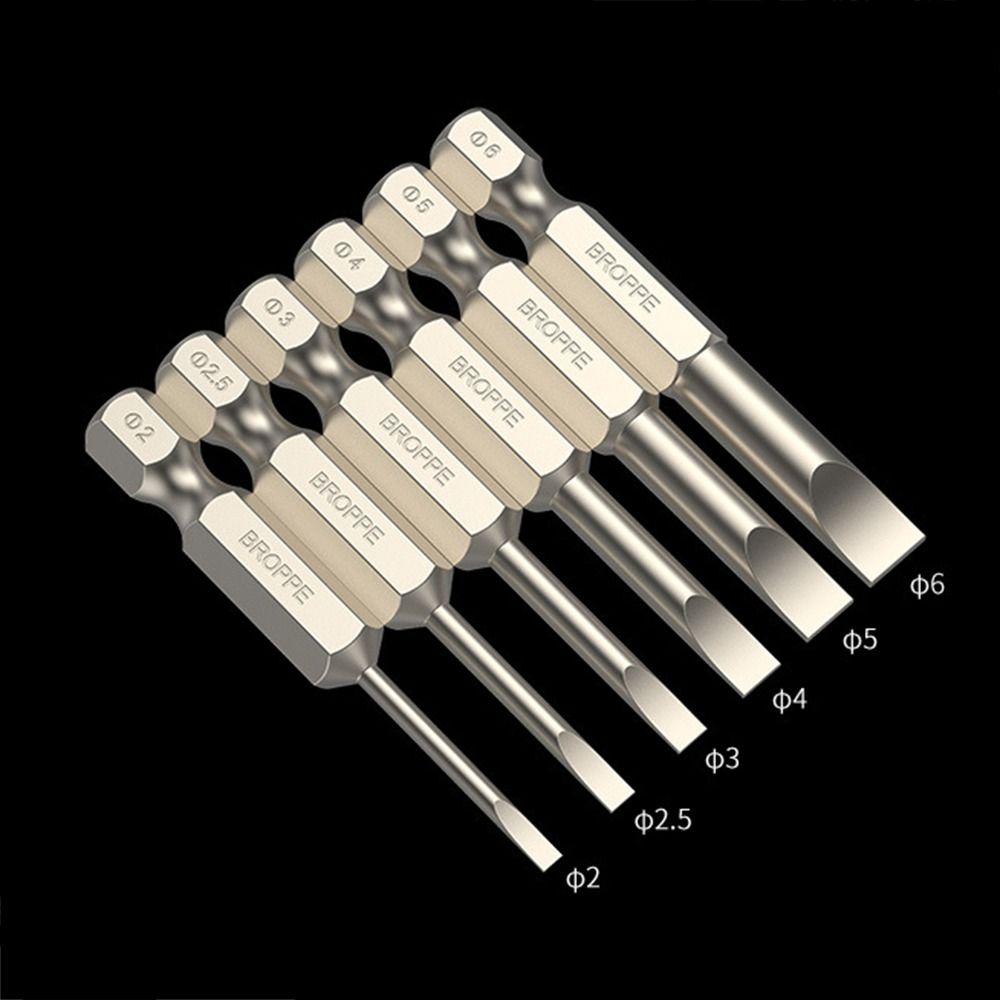 S2 Steel Magnetic Tip Slotted Screwdriver Quick Change Electric Driver Tool