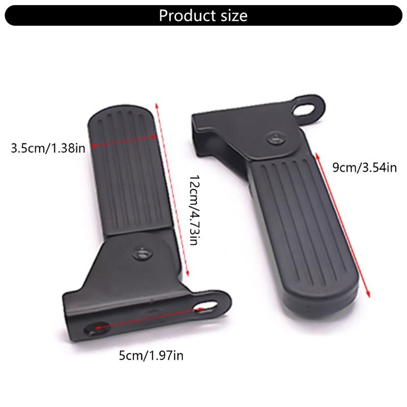 Electric Bicycles Rear Foot Backseats Stand Rear Seats Pedal Electric Bikes Pedal Folding Brackets Pedal Footrest Pedal