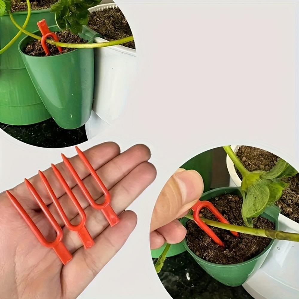 5PCS Hanging Strawberry Propagation Cups Green Easy Transplanting Breathable Cups Plastic Eco-Friendly Rooting Pots Balconies