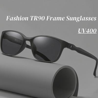 Trendy Square Men Women Sunglasses Unisex Retro Ultralight TR90 Frame Goggles Shades High Quality UV400 Popular Sun Glasses