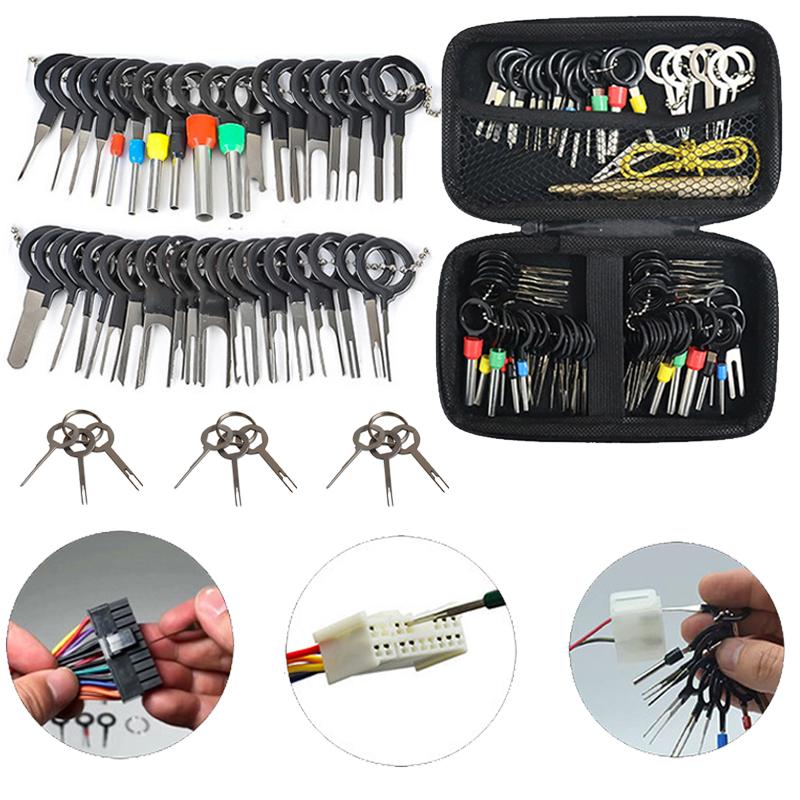 Automotive Plug Terminal Removal Tool Electrical Wire Crimp Split Connectors Pin Extractor Kit Keys for Car Repair Take Out Pins