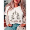 Europäische Größen Grafischer Print T-Shirt, Kurzarm Rundhals Lässiges Oberteil für Sommer & Frühling, Damenbekleidung