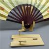 2 Stück Holz Chinesischer Faltfächer Halter Ständer Handfächer Präsentationsständer für Künstlerische Heimtisch Mittelstücke Dekoration