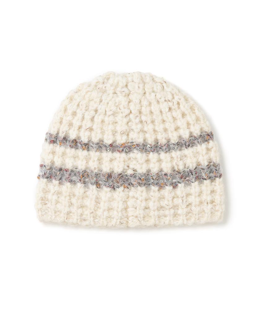 MILLO WOMEN Bold Stripe Beanie [Ivory]