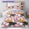 Cartoon Animal Art Pattern Bedding,Quilt Set Quilt Cover Pillowcase Home Birthday Gift (1 * duvet cover + 2 * pillowcase, without core)