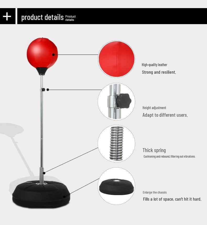 Vertical Speed Punching Ball for Kids & Adults - Boxing, Taekwondo & Sanda Reaction Training