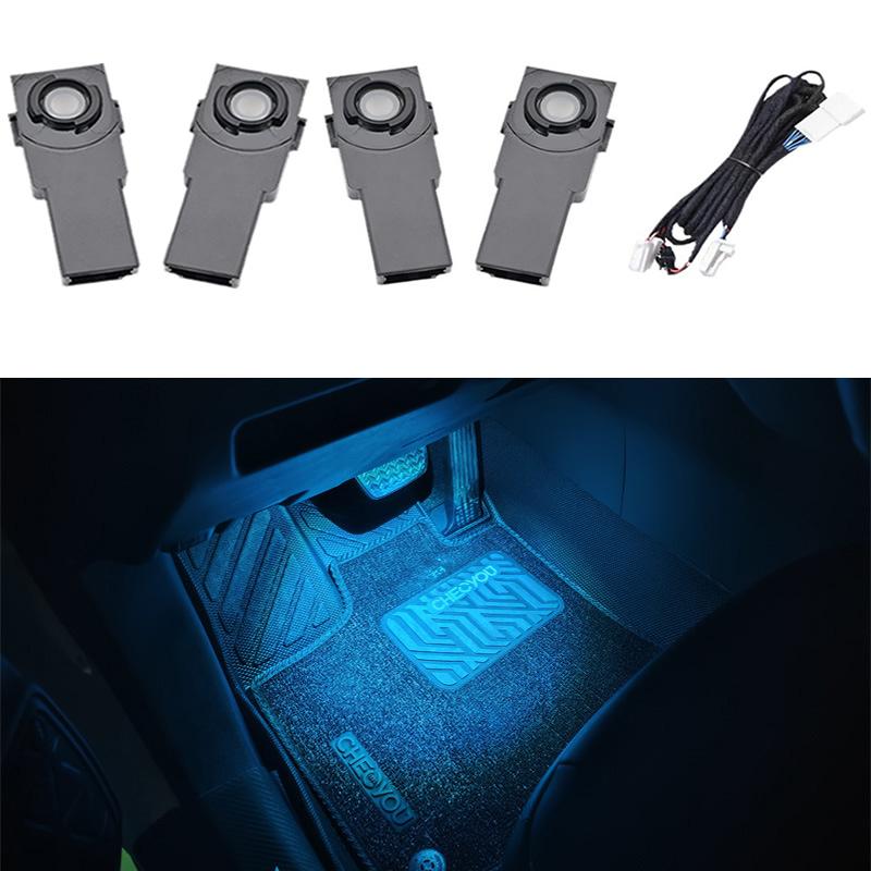 For Toyota RAV4 2019 2020 2021 2022 2023 2024 2025 Car Accessories ABS Footwell Ambient Light 2/4pcs
