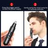 Rotary Cutter Head Electric Nose Hair Trimmer LED Digital Display Ear Face Clean Trimmer  Travel