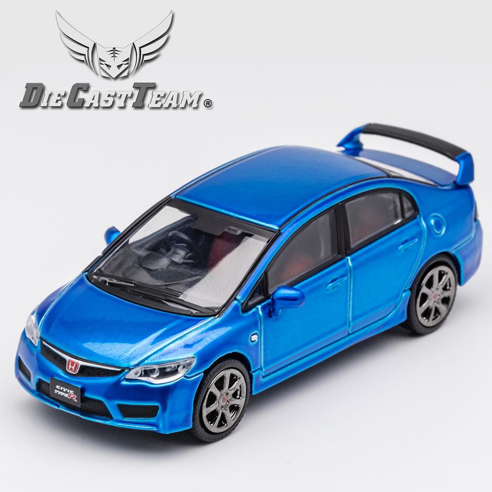 DCT 1/64 FD2 Model 8th Generation Honda Civic Type R Car Alloy Motor Vehicle Diecast Metal Model Kids Xmas Gift Toys for Boys
