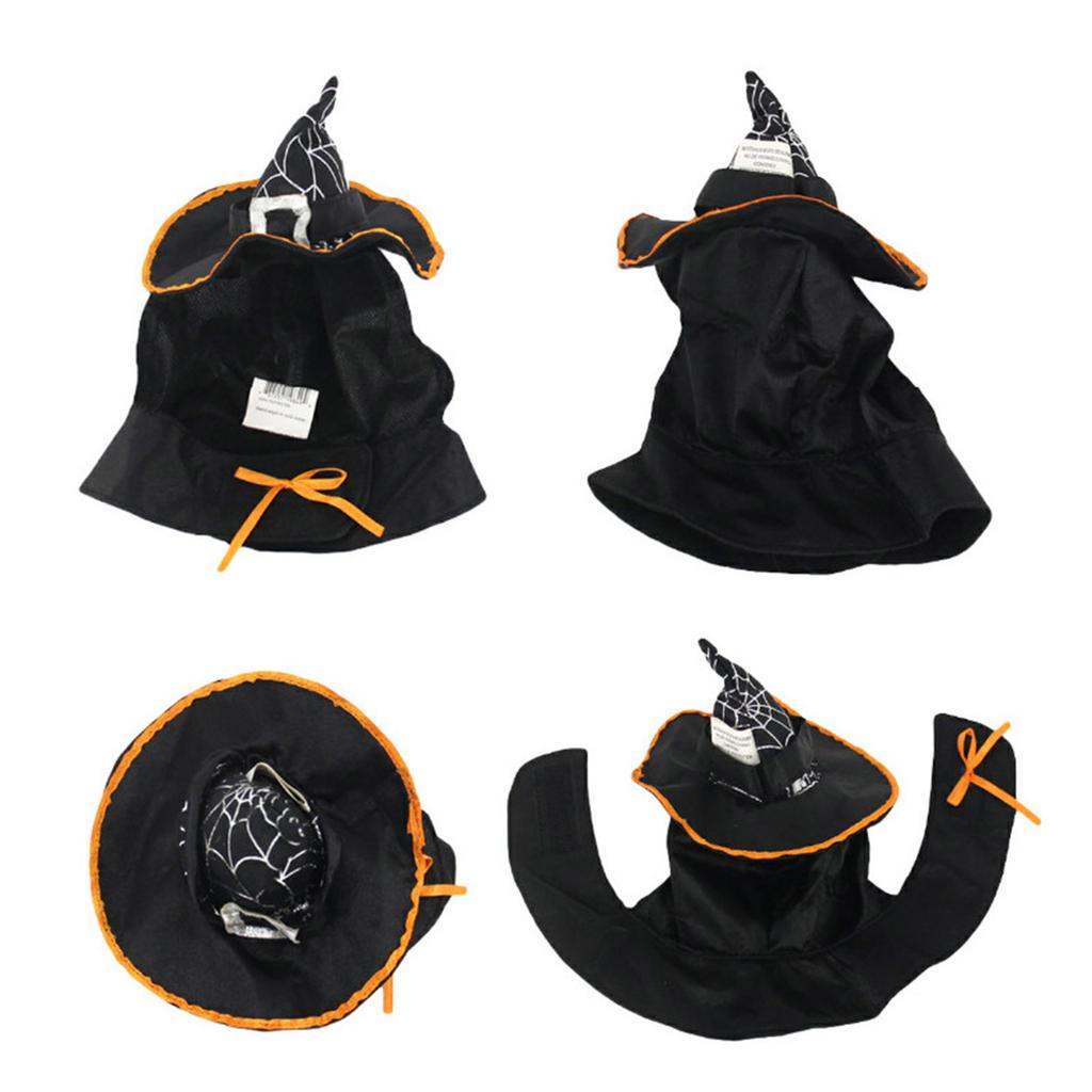 Cute Theme Cosplay Witch Hat for Cat Dog Dress up Costume Cosplay Warm Headwear Dogs Cat Accessories