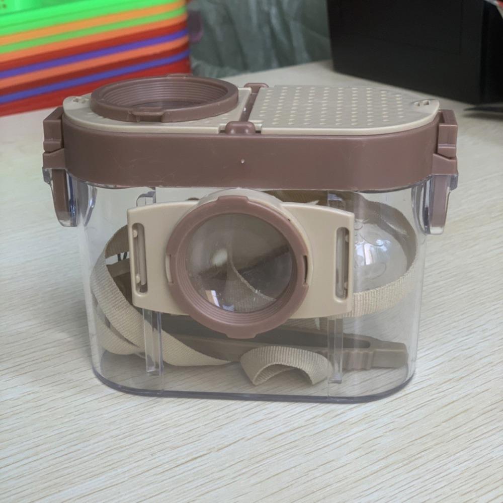 Plastic Insect Box Portable Insect Observer Box Bug Viewer  Educational коричневый