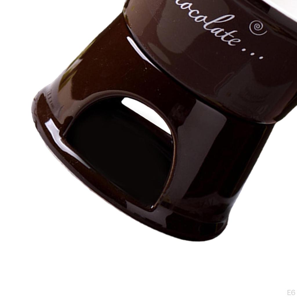 Schokoladenfondue-Topf 300ml Käse Teelicht Porzellan Schmelzen für