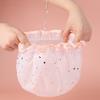 Double Layer Starry Sky Design Thick Waterproof Shower Cap Star Pattern Bathroom Hair Salon Supplies Bath Hat Bonnets for Women