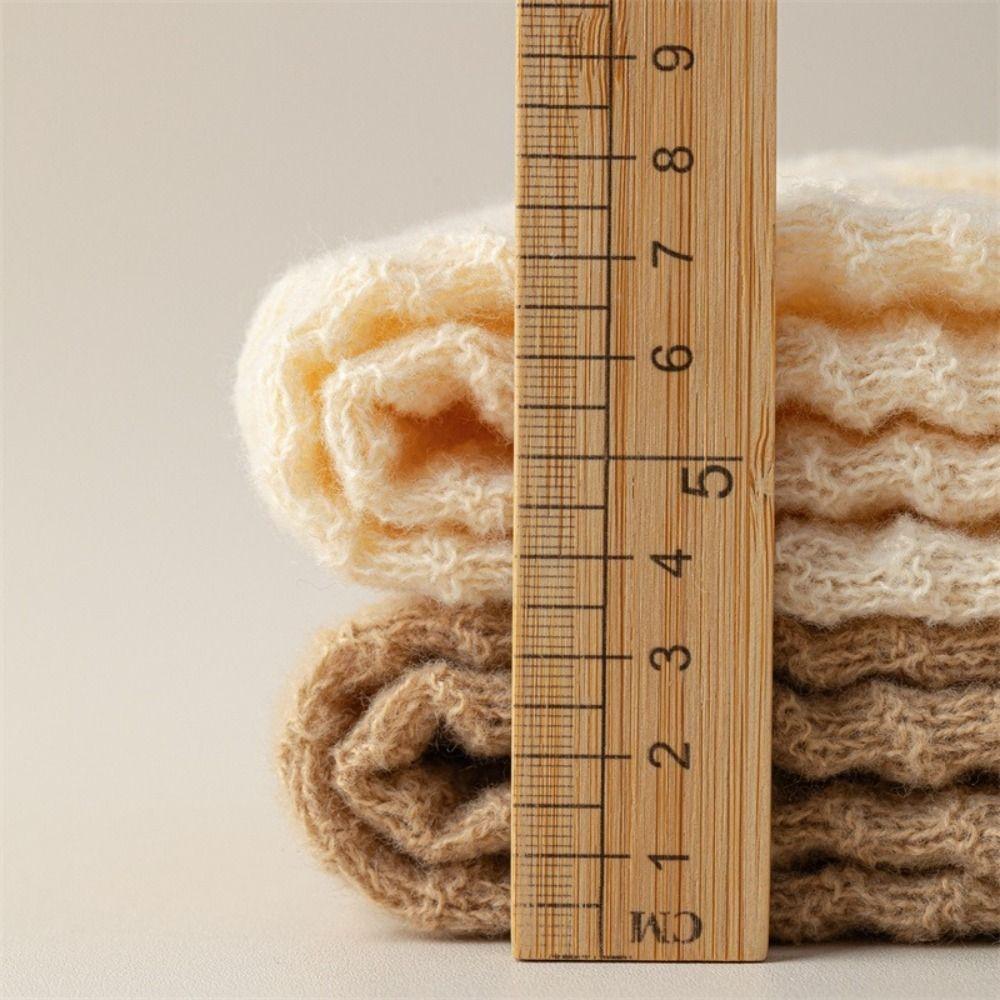 Cute Sweet Lolitas Knitted Socks Knitting Long Stockings Solid Color Leg Warmers  Autumn Winter