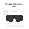 2PCS Cool Cycling Windproof Oversized Sports Sunglasses Trendy Outdoor Eyewear for Women Men