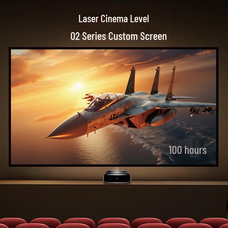JmGO O2 Ultra 100-inch Ultra Short Throw Fresnel Projector Screen