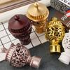 4PCS Curtain Rod Cap Fashionable European Style Roman Pole Curtain Rod Plug Drapery Rail Ends Practical Curtain Decorative Head