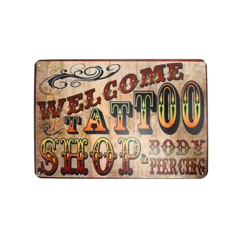 Decorative Metal Wall Art Sign 20x30cm