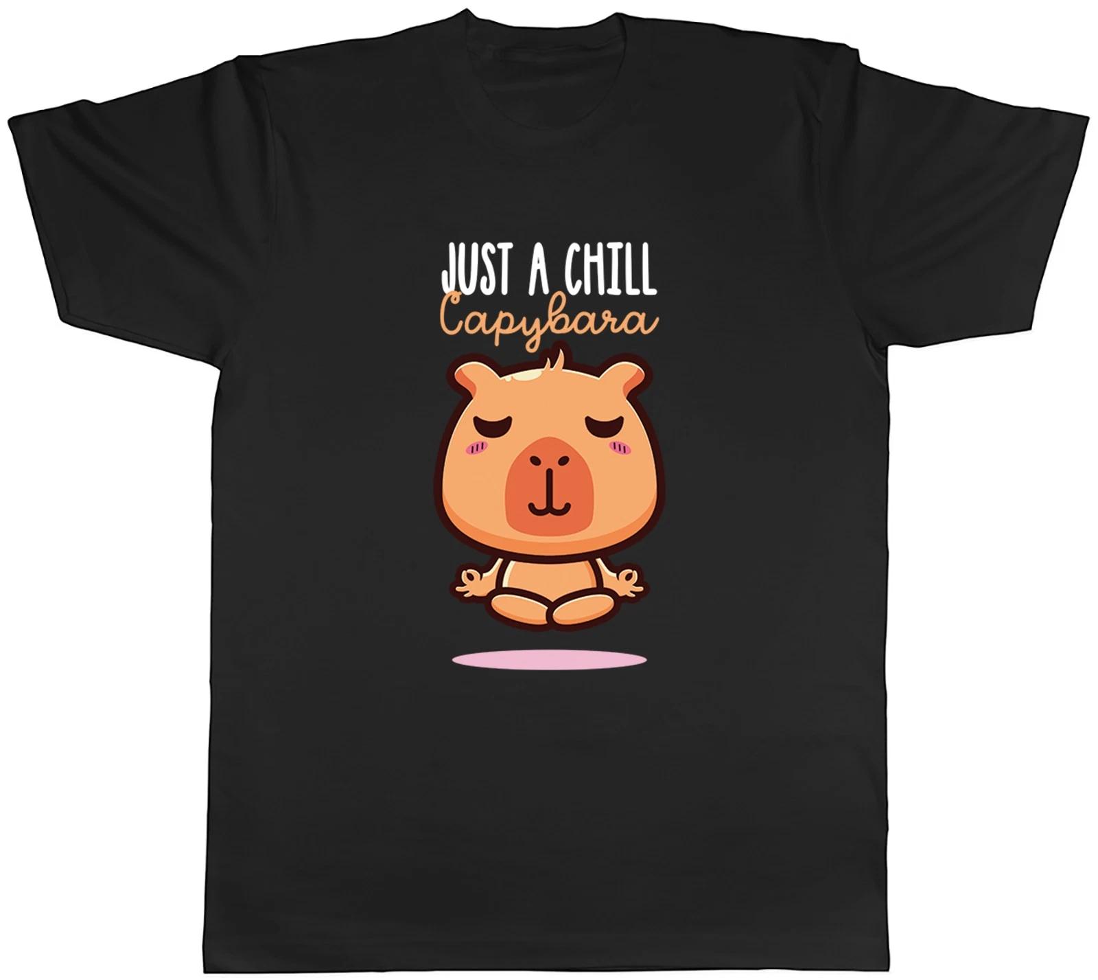 Just a Chill Capybara Mens T-Shirt Tee Gift Top XXXL