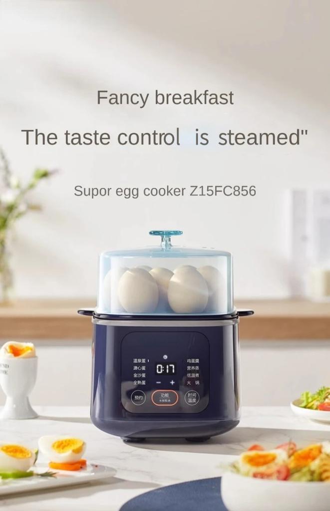 Egg Boiler Multi Functional Breakfast Machine Steamer Automatic Power Off Home Small Egg Cooker for Boiling Eggs