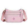 Women Nylon Crossbody Bag Large Capacity Shoulder Bag Multi Pocket Zipper Handbag Casual Travel Phone Purse Lightweight Messenger Bag